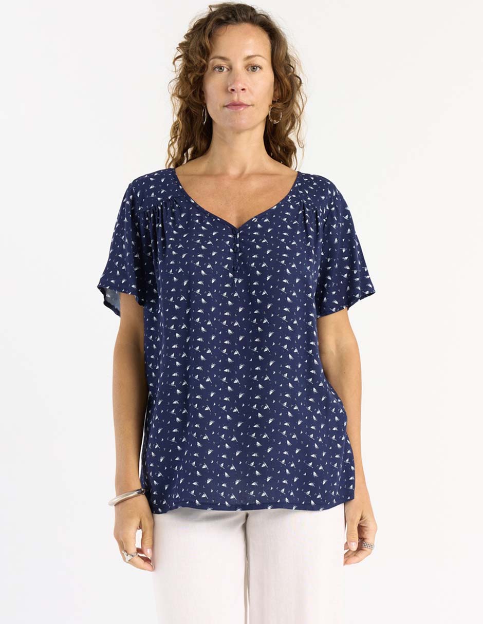 Blusa Weekend manga corta para mujer