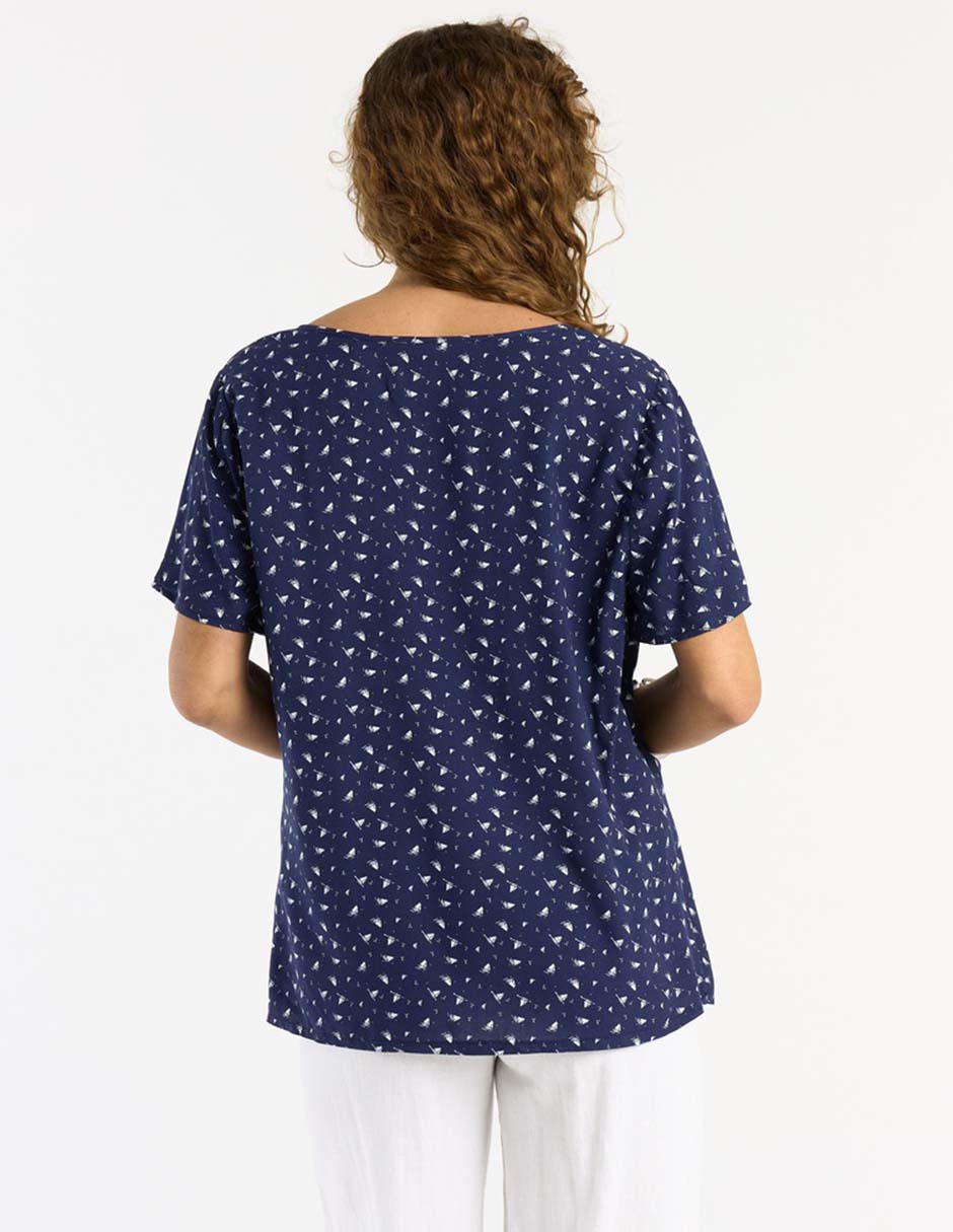Blusa Weekend manga corta para mujer