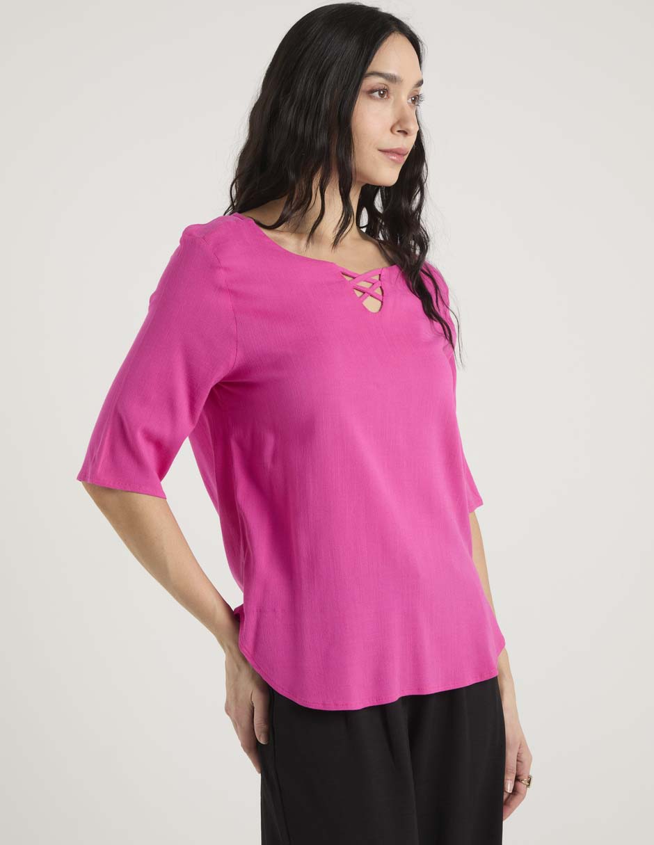 Blusa Weekend manga corta para mujer