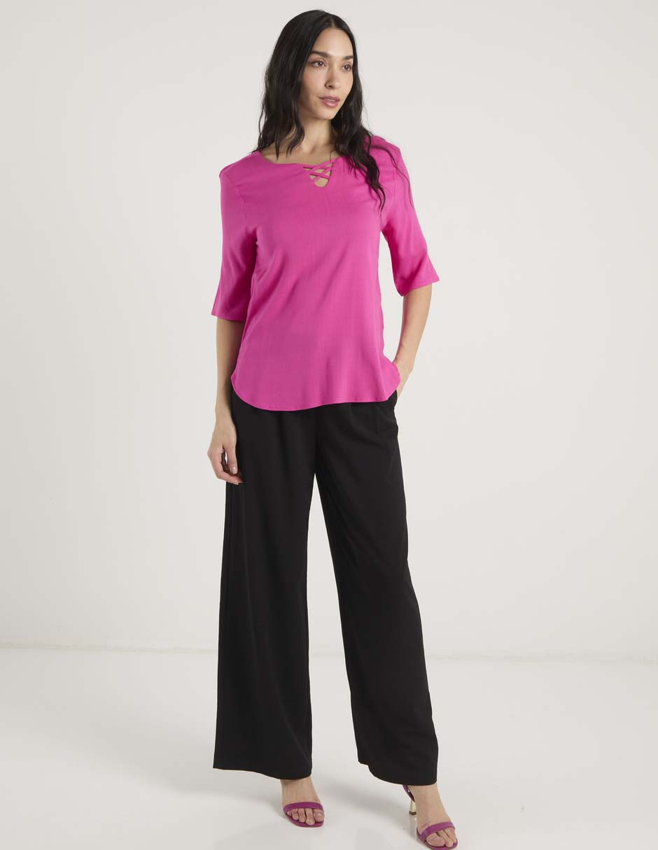Blusa Weekend manga corta para mujer