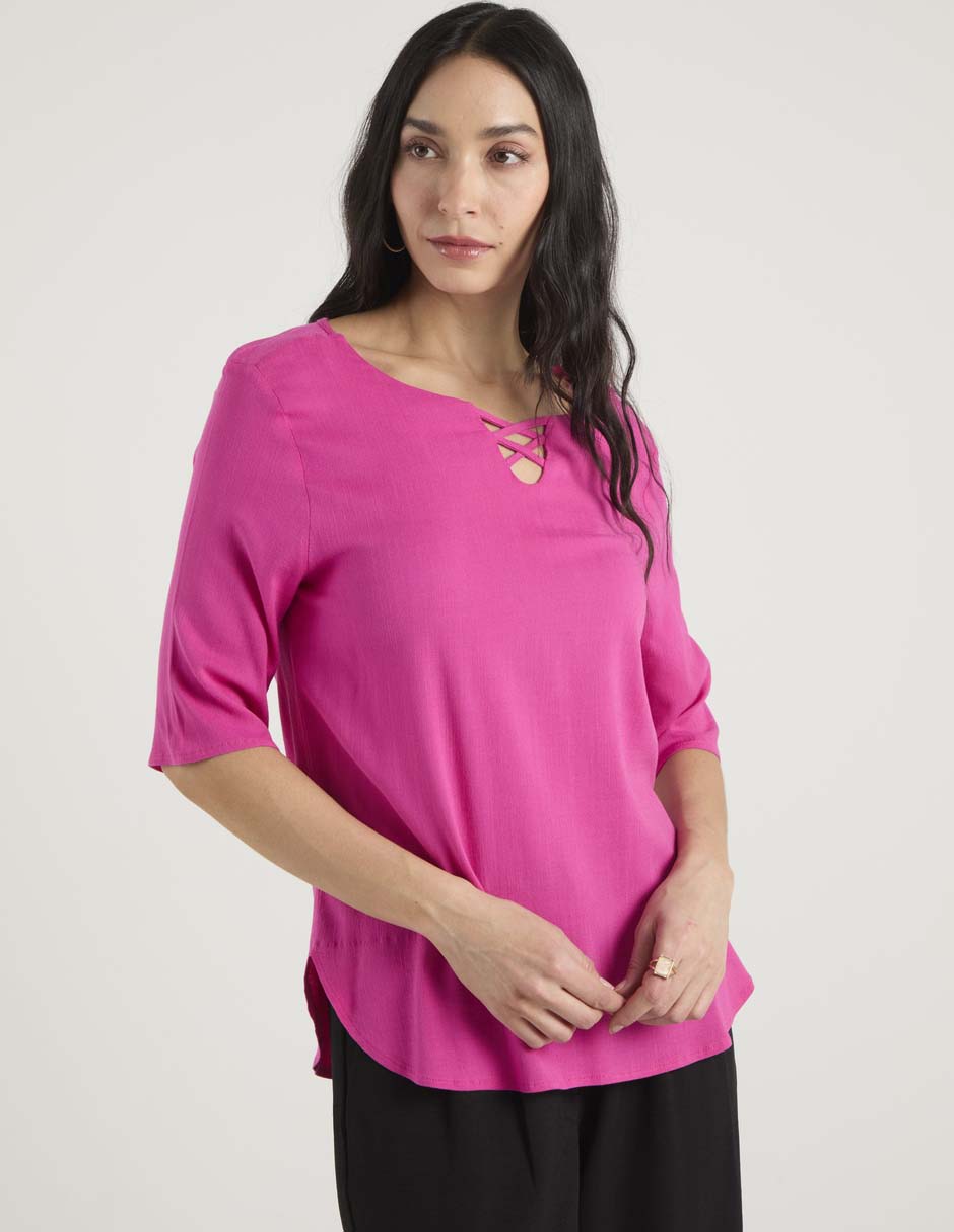 Blusa manga corta para mujer 1