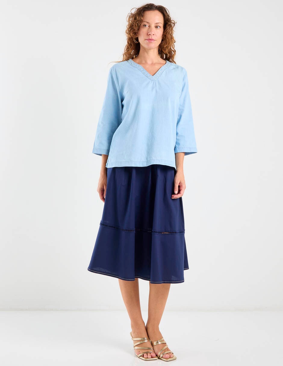 Blusa manga 3/4 para mujer 4