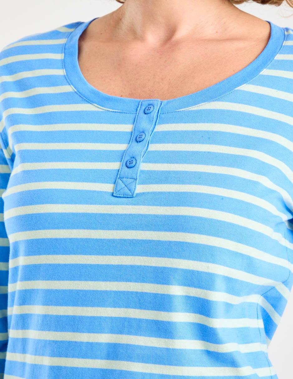Playera manga 3/4 cuello redondo mujer 5