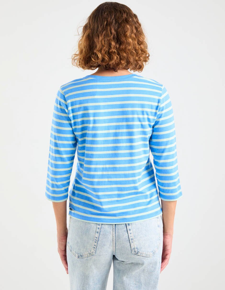 Playera manga 3/4 cuello redondo mujer 6