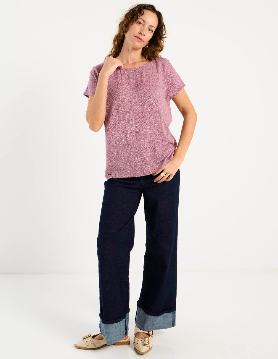 Blusa manga corta para mujer 4