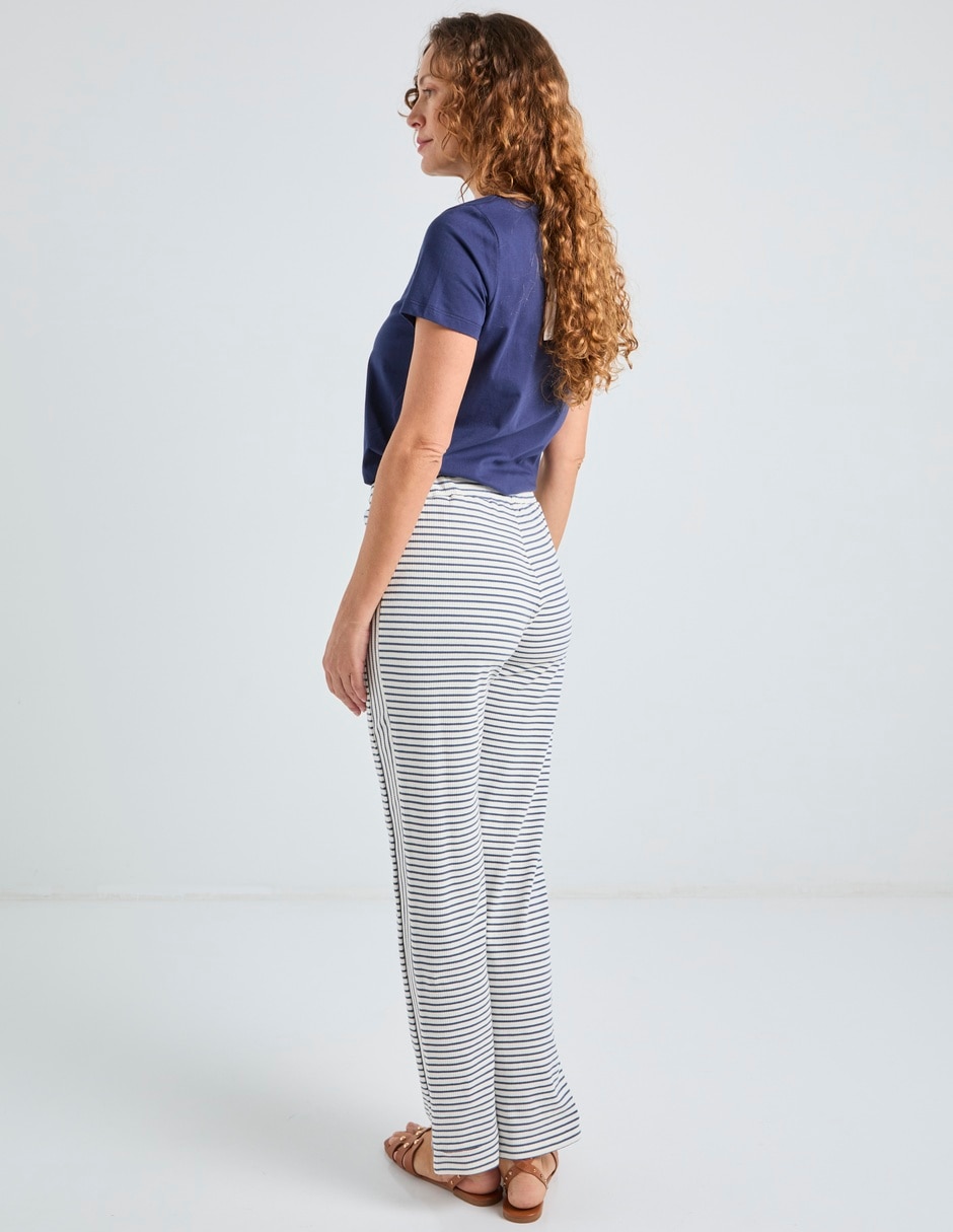 Pants regular con jareta para mujer 6