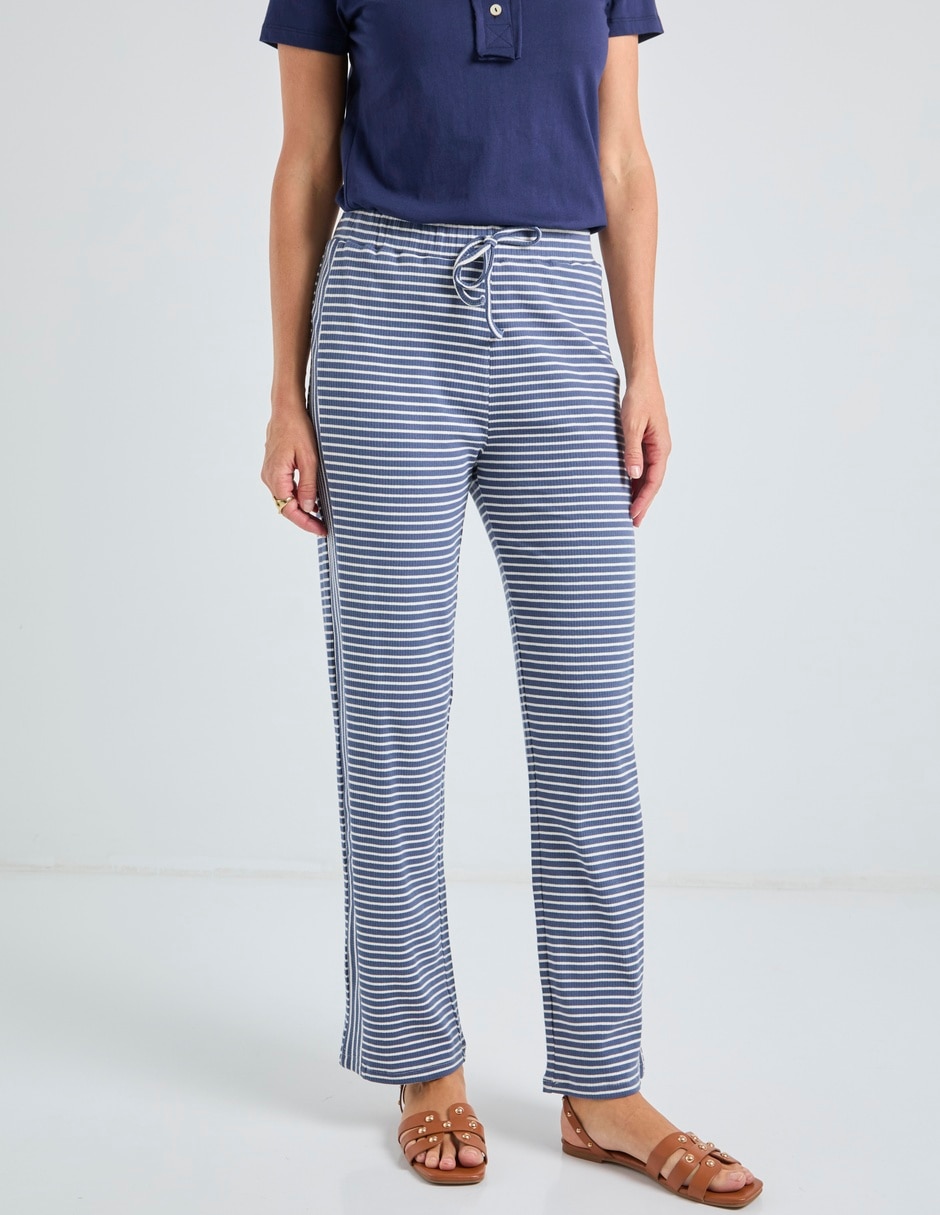 Pants regular con jareta para mujer Pants regular con jareta para mujer