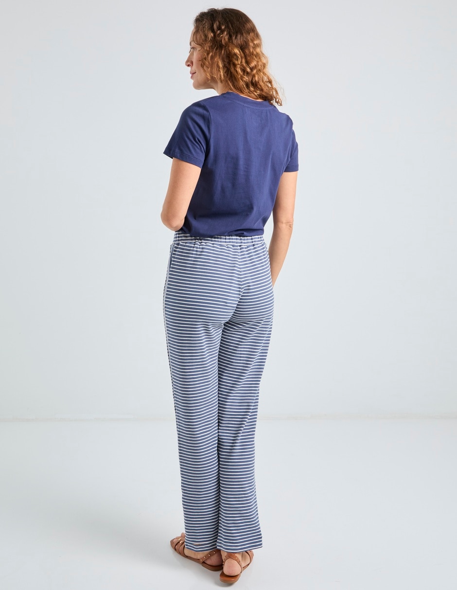 Pants regular con jareta para mujer 6