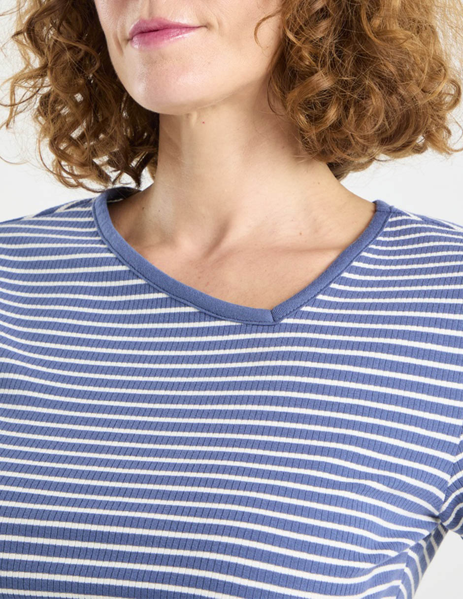 Playera manga corta cuello redondo para mujer 4