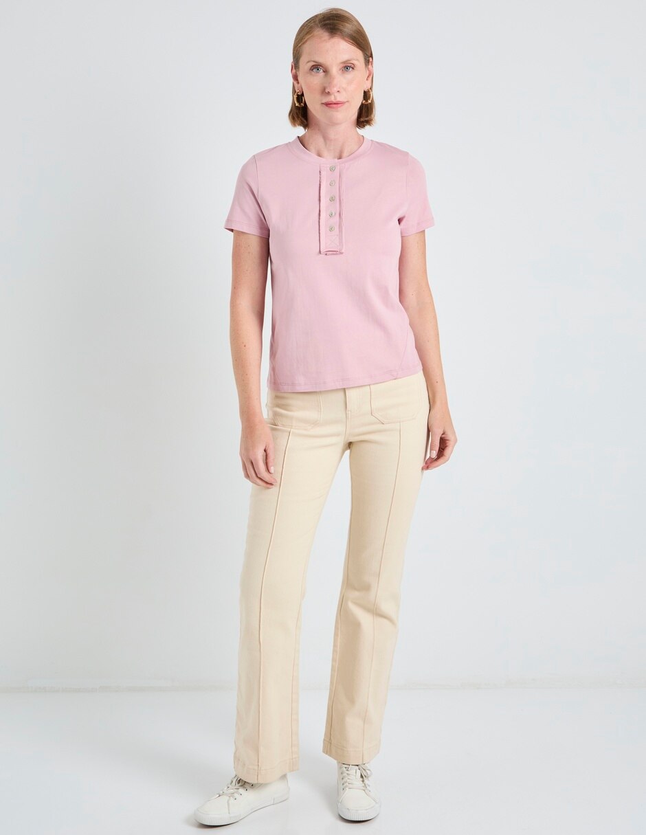 Blusa manga corta para mujer 3
