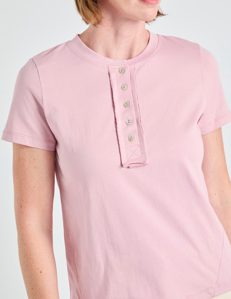 Blusa manga corta para mujer 4