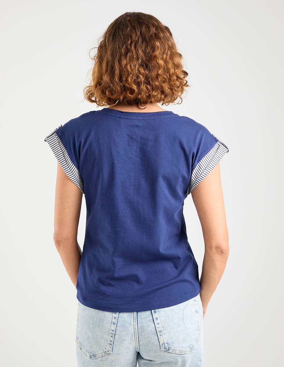 Playera manga corta Weekend cuello redondo para mujer