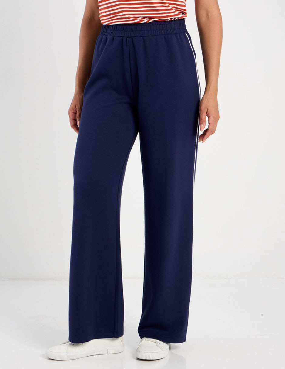 Pants wide leg con elástico para mujer