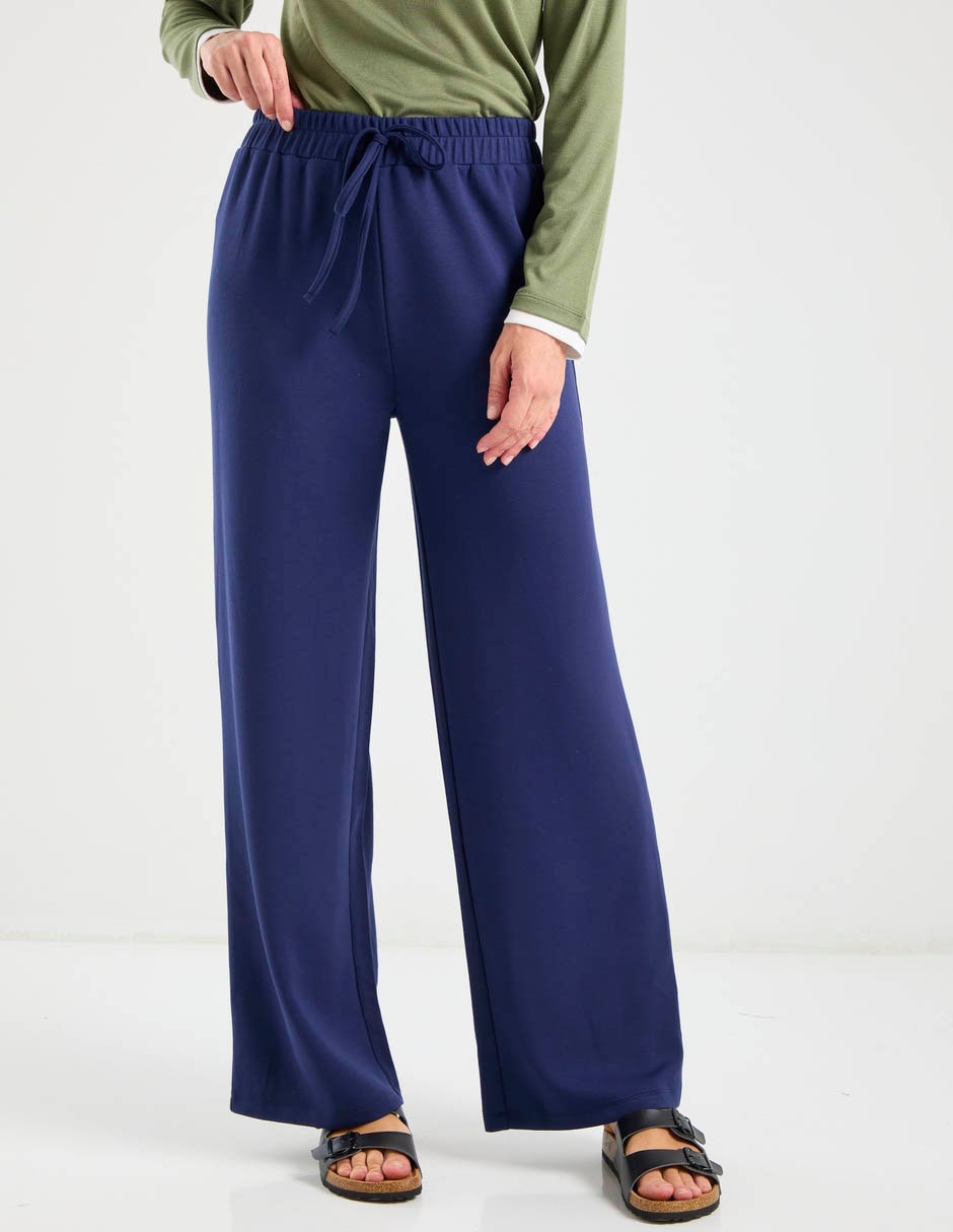 Pants relaxed con jareta para mujer