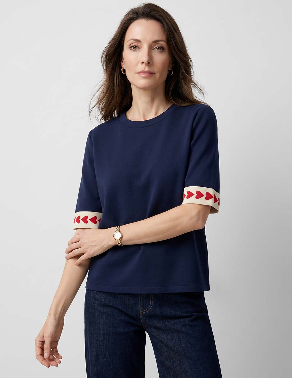 Blusa manga corta para mujer