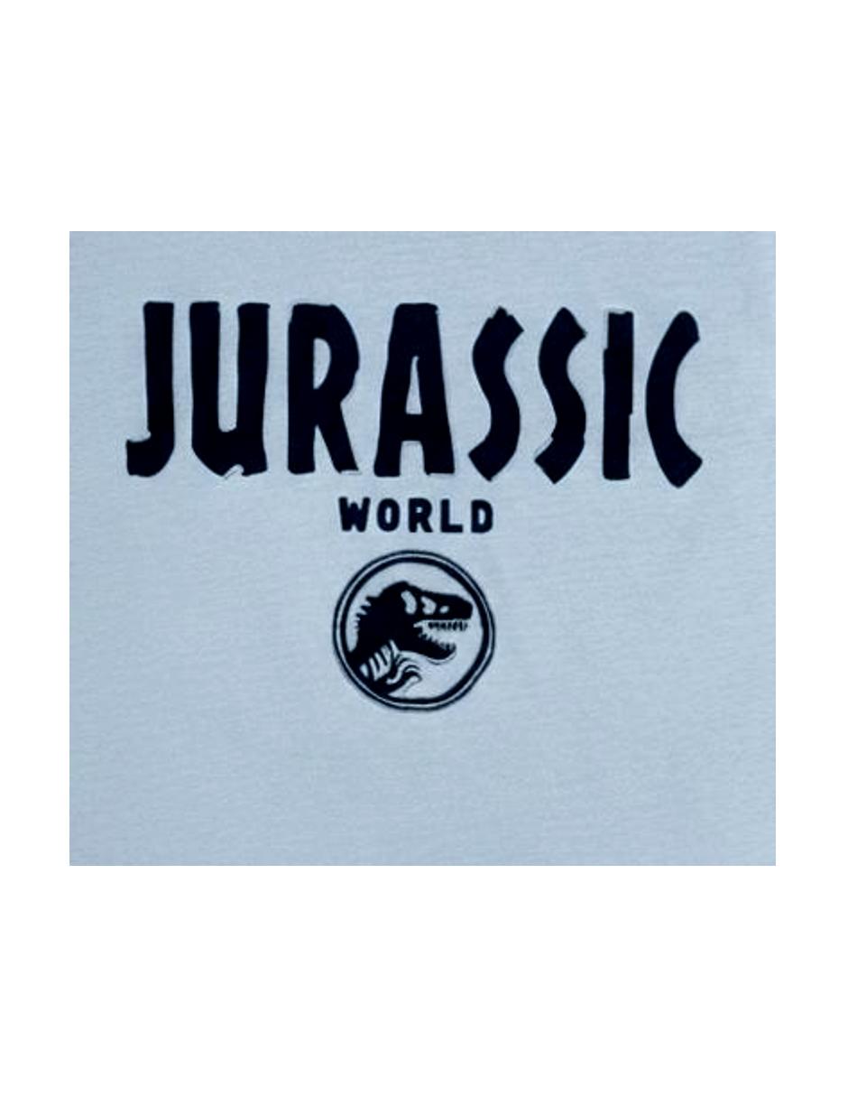 Playera Universal Jurassic World manga corta para niño
