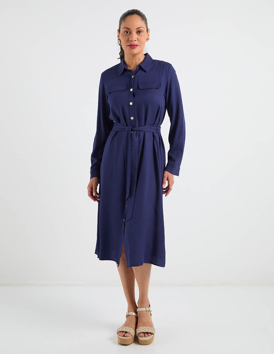Vestido midi casual para mujer Vestido midi casual para mujer