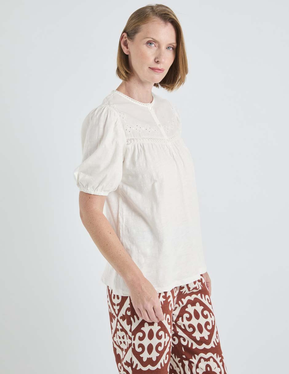 Blusa manga corta para mujer 5