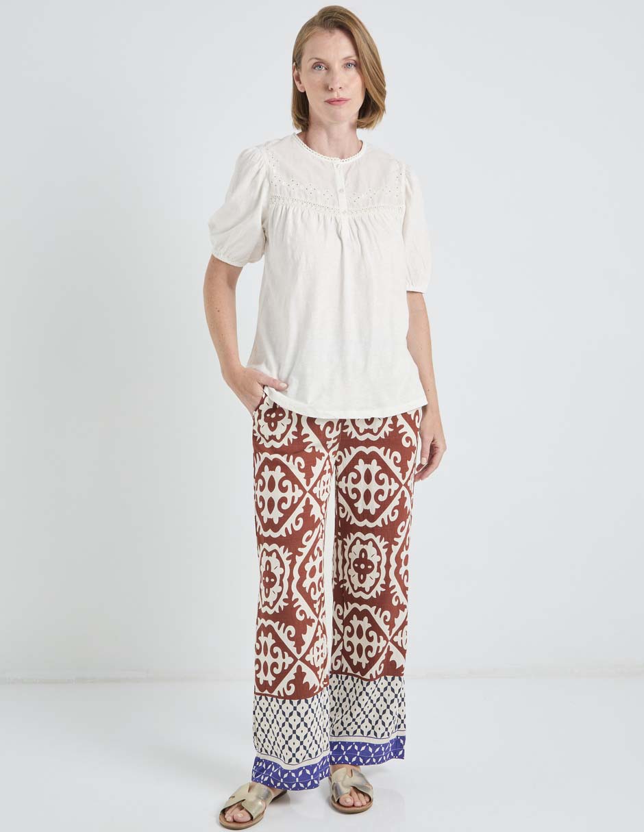 Blusa manga corta para mujer 4