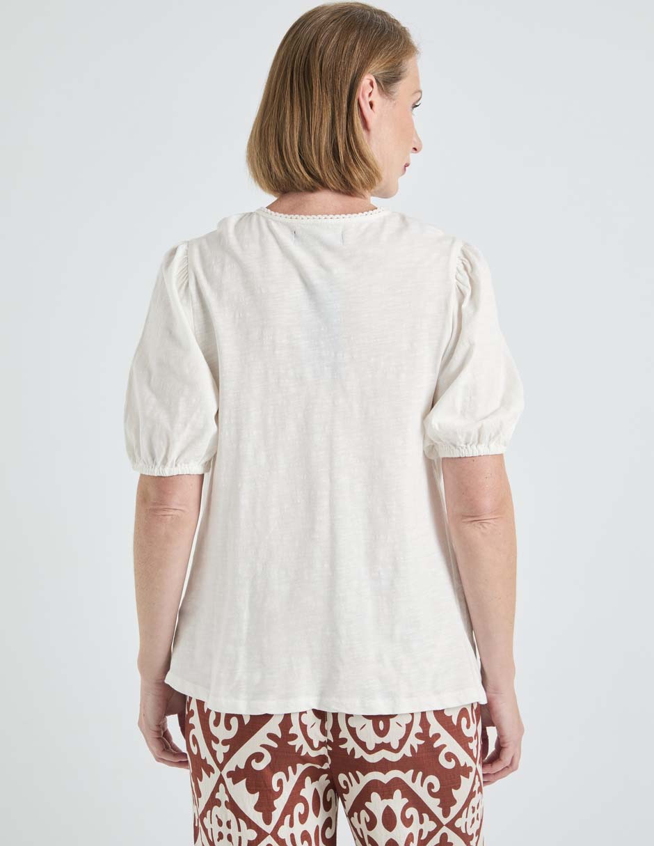 Blusa manga corta para mujer 6