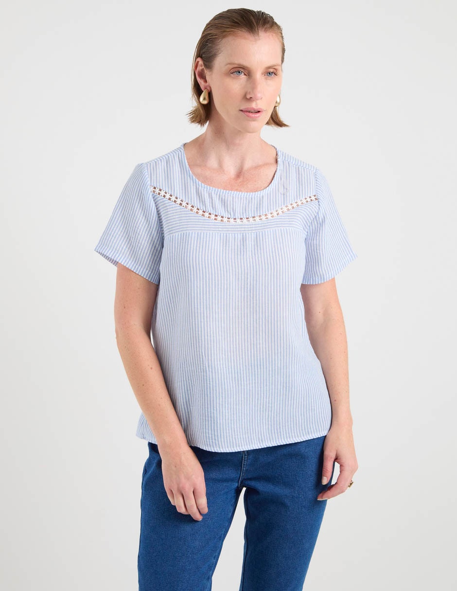 Blusa manga corta para mujer 1