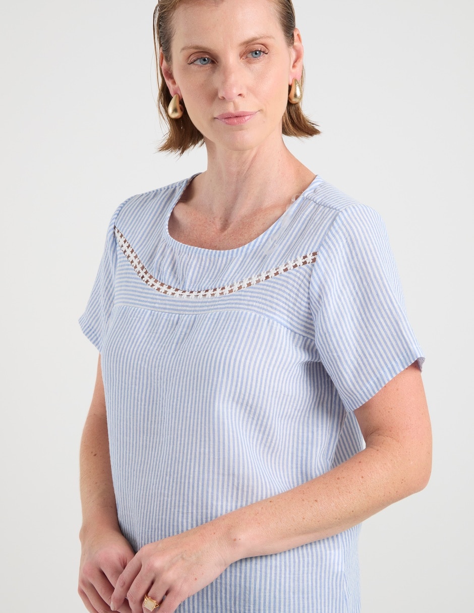 Blusa manga corta para mujer 9