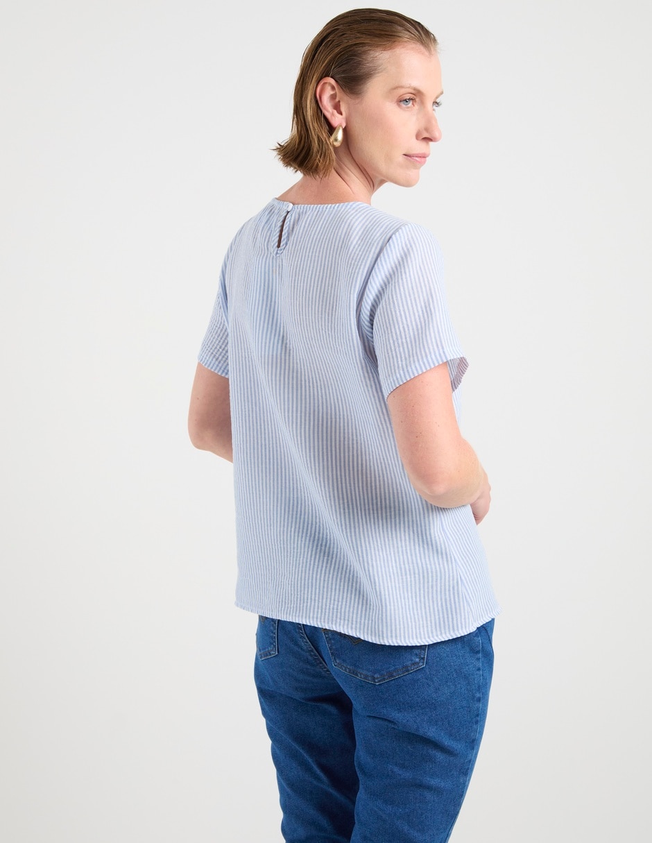 Blusa manga corta para mujer 11