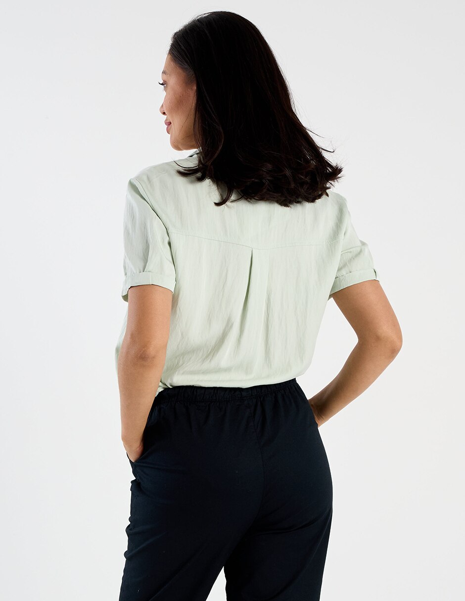Blusa manga corta para mujer 7