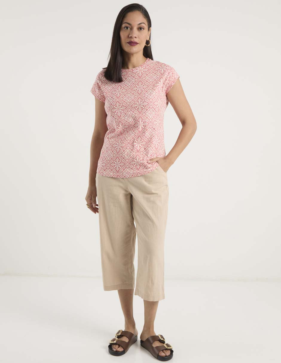 Playera manga corta Weekend cuello redondo para mujer
