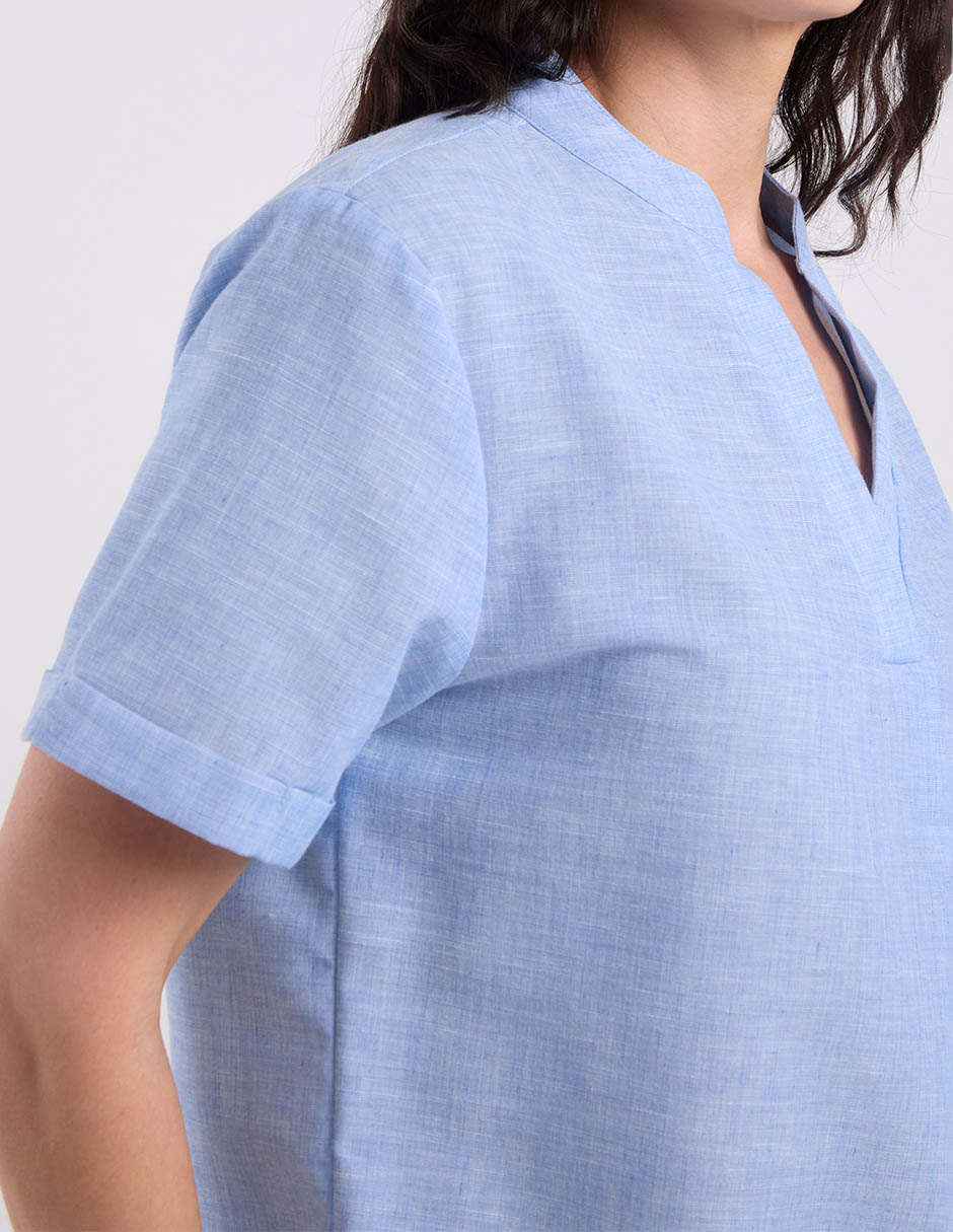Blusa manga corta para mujer 8