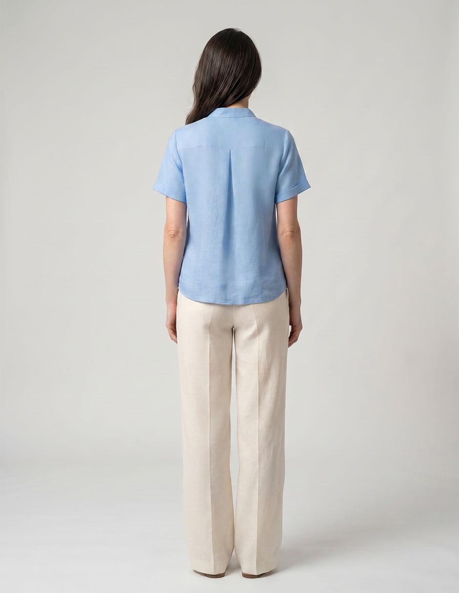 Blusa manga corta para mujer 3