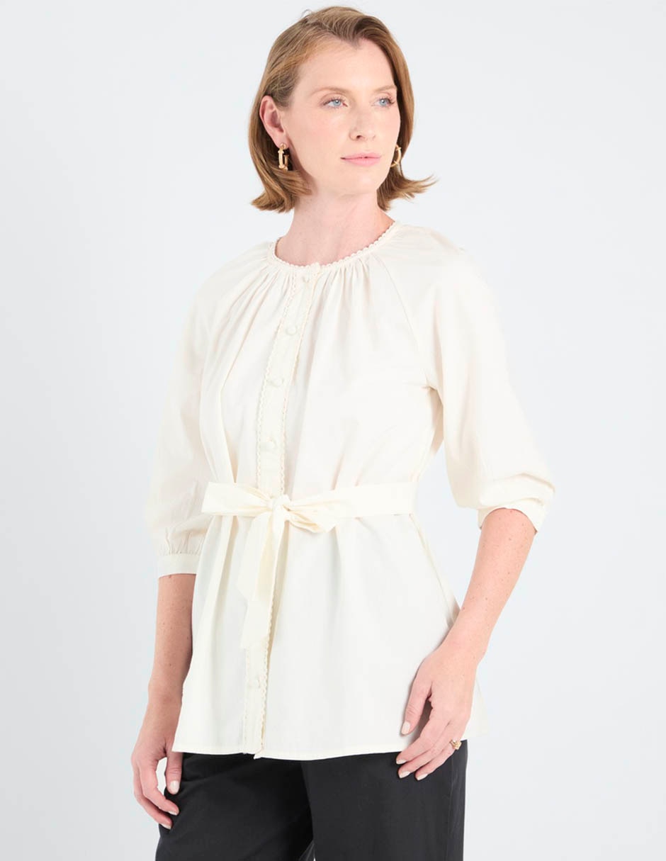 Blusa Weekend manga al codo para mujer