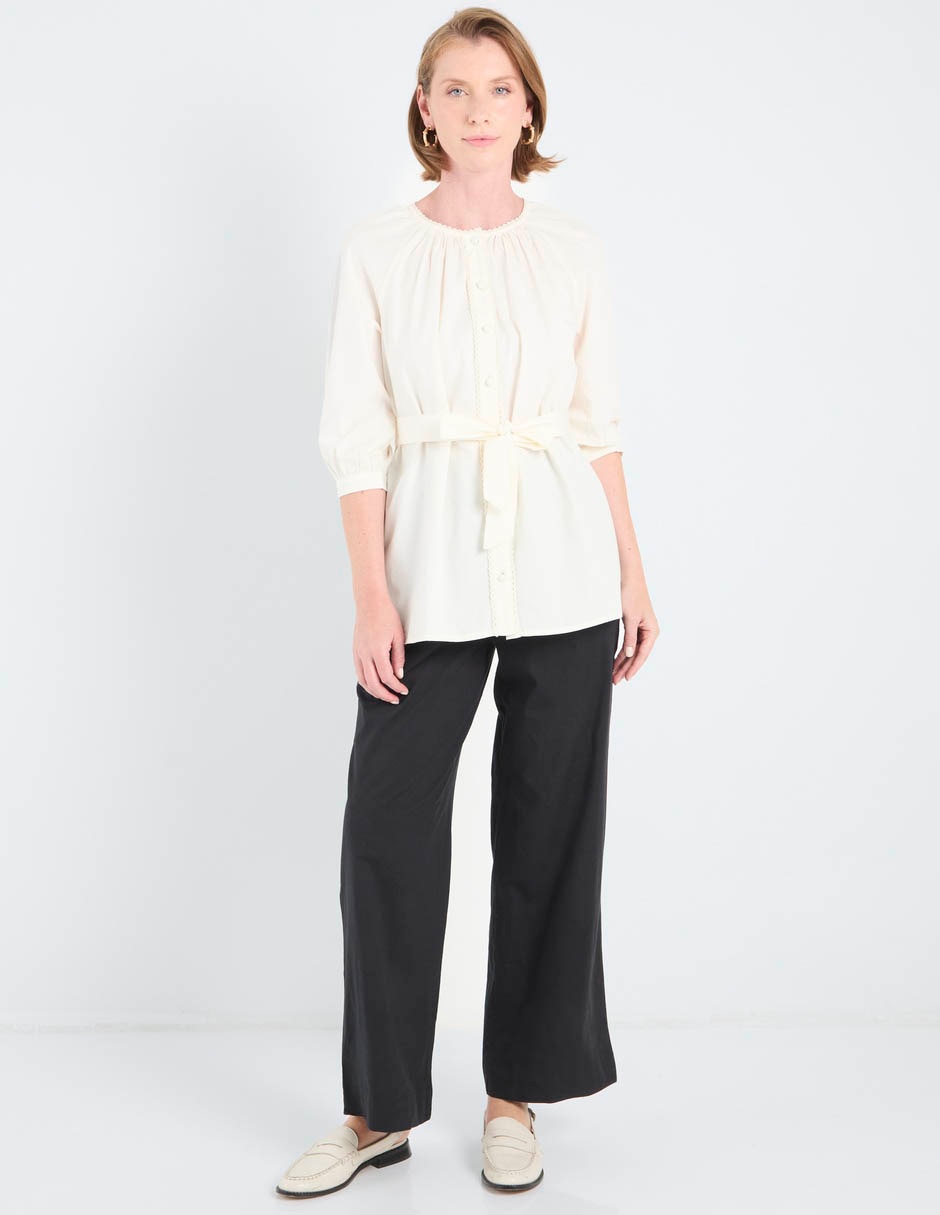 Blusa Weekend manga al codo para mujer
