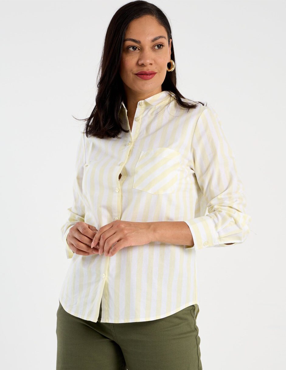 Blusa manga larga para mujer