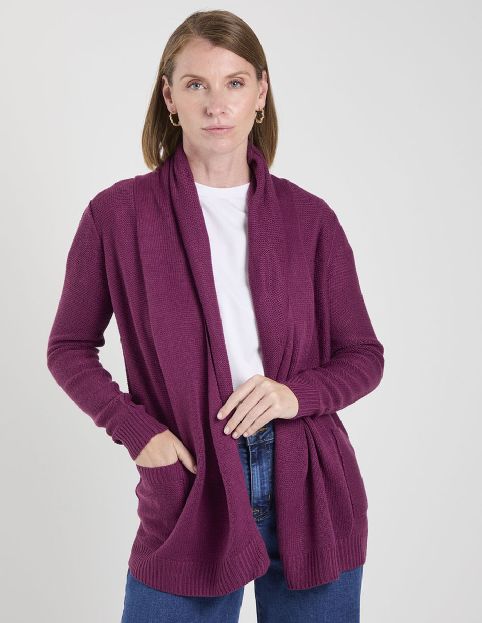 Suéter cuello abierto para mujer