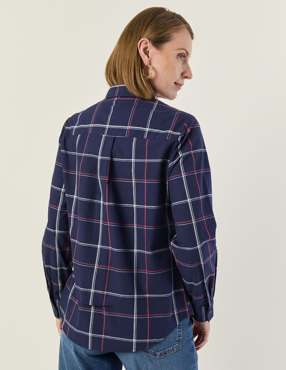 Blusa camisera manga larga para mujer 2