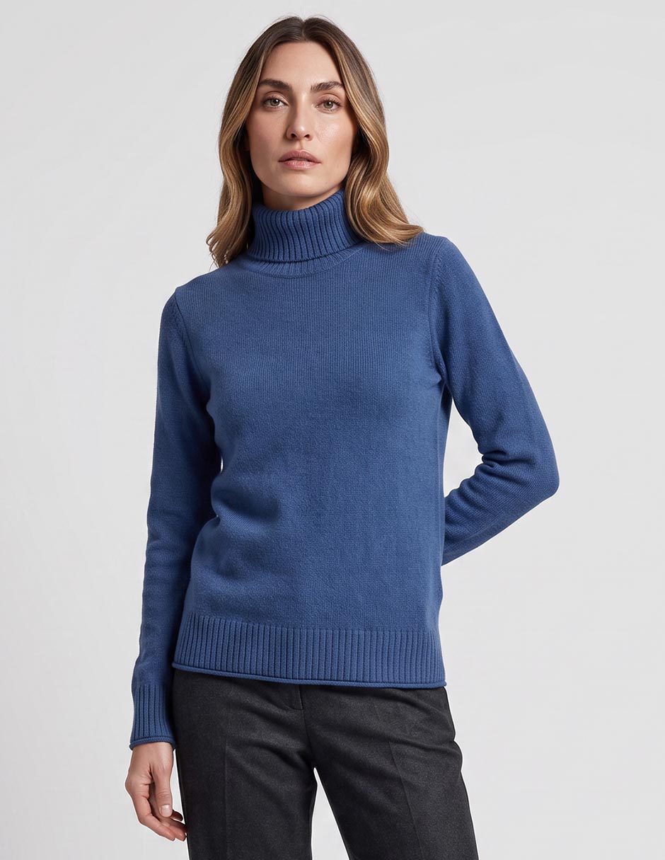 Suéter cuello alto para mujer