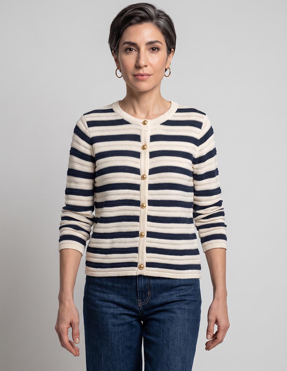 Suéter cuello redondo para mujer 1