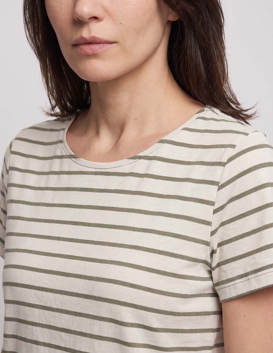 Playera manga corta cuello redondo para mujer 3