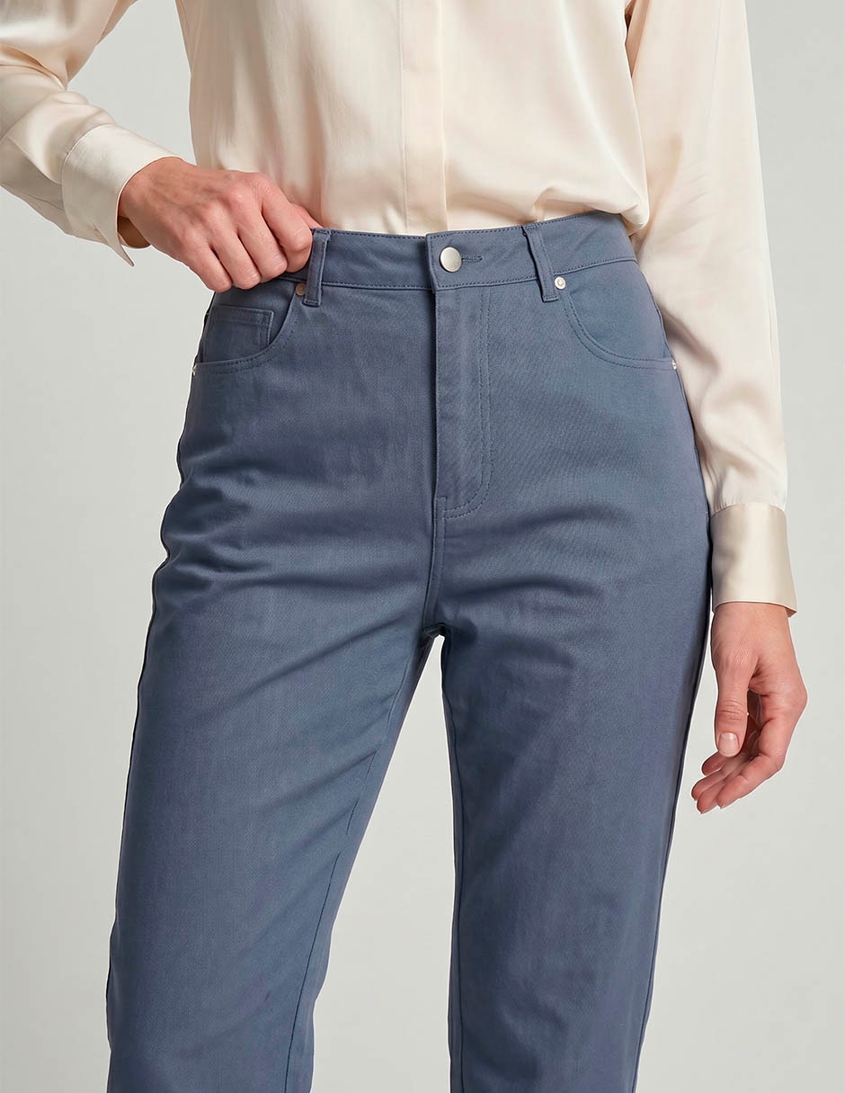 Jeans chino straight para mujer 2