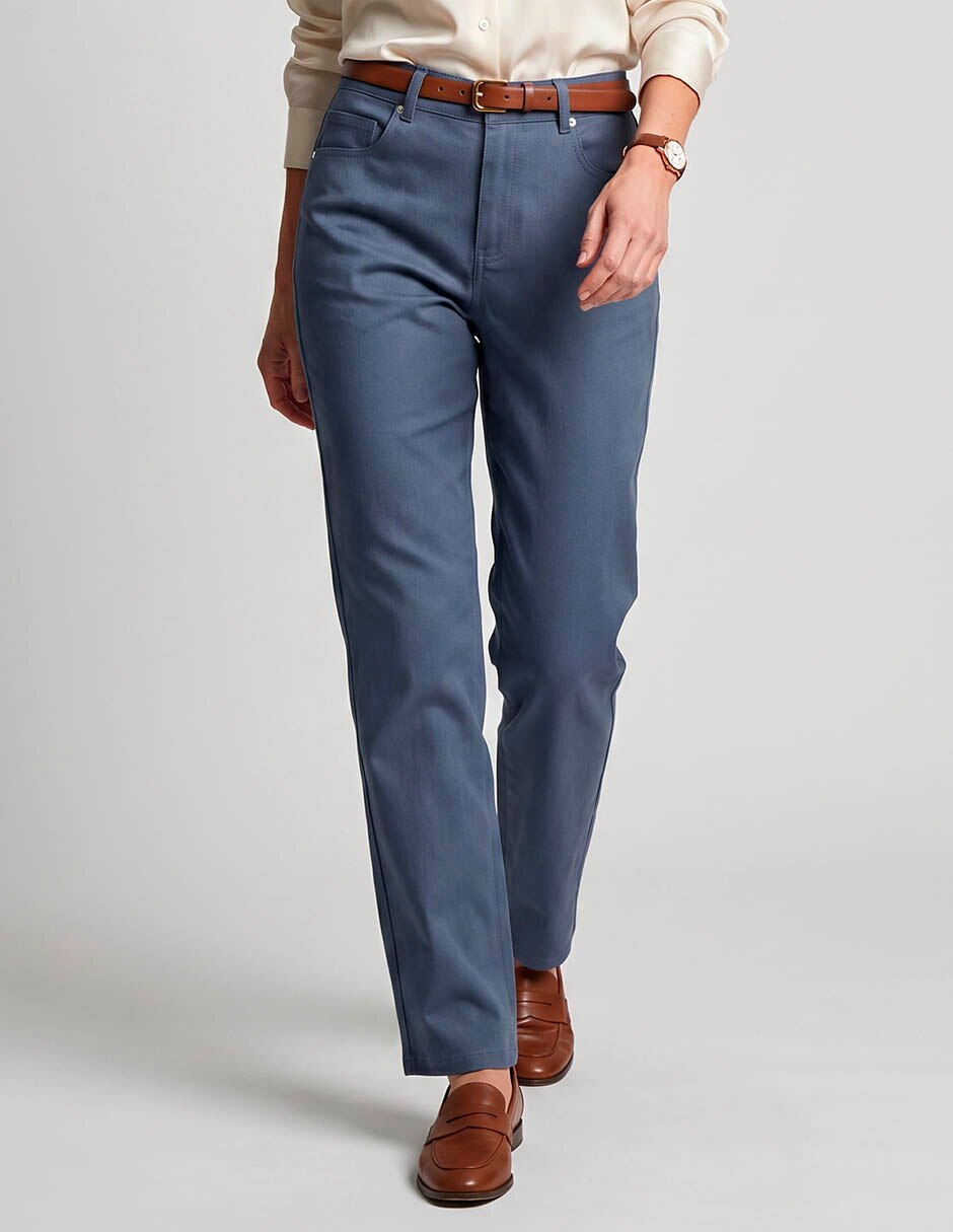Jeans chino straight para mujer Jeans chino straight para mujer
