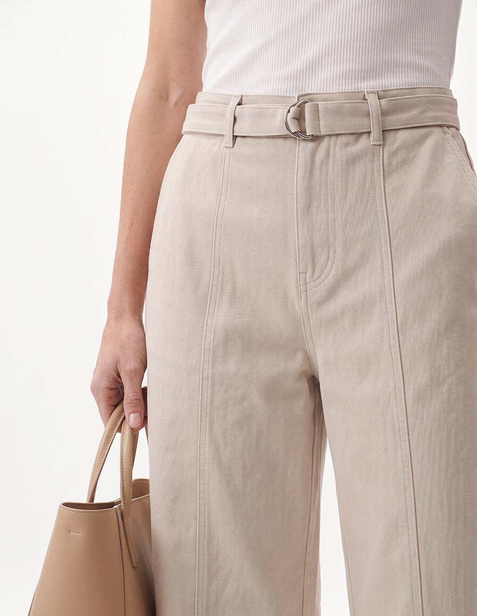 Jeans straight a la cintura para mujer