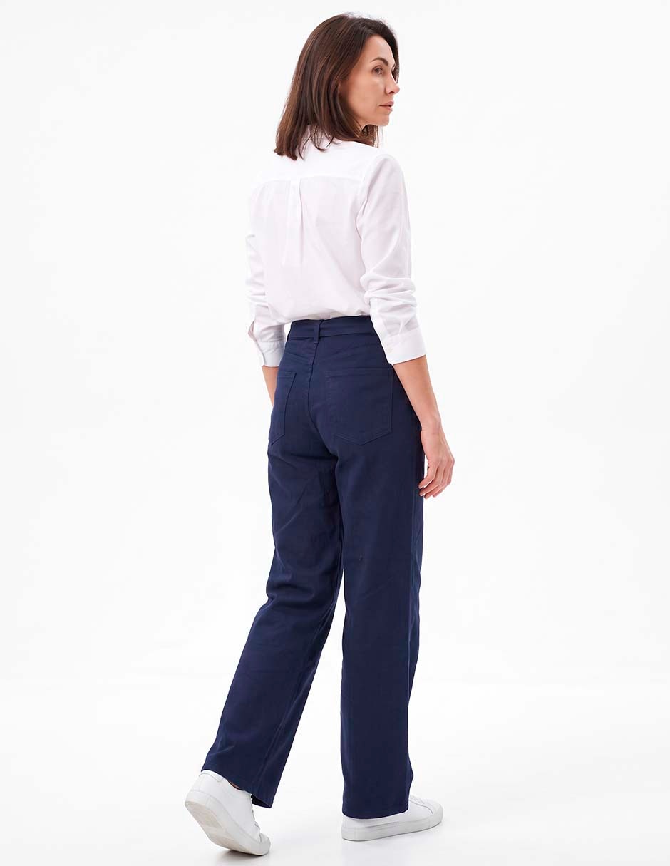 Jeans boyfriend a la cintura para mujer 4
