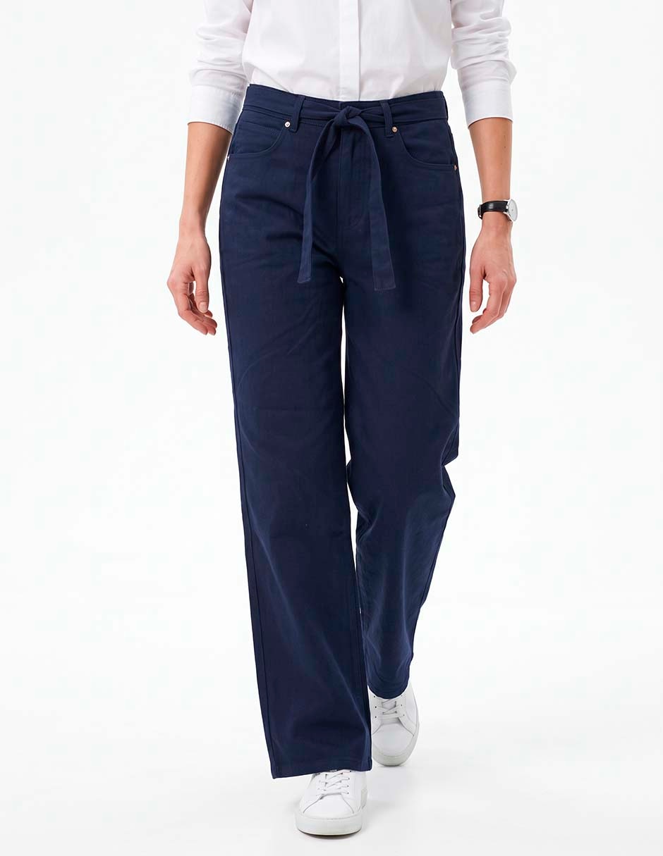 Jeans boyfriend a la cintura para mujer 2