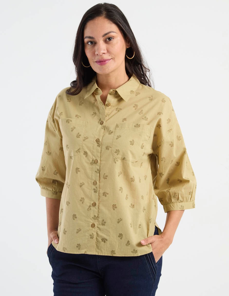 Blusa manga 3/4 para mujer