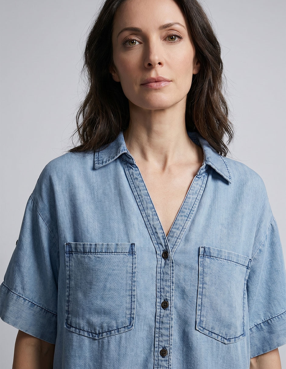 Blusa manga corta para mujer 3