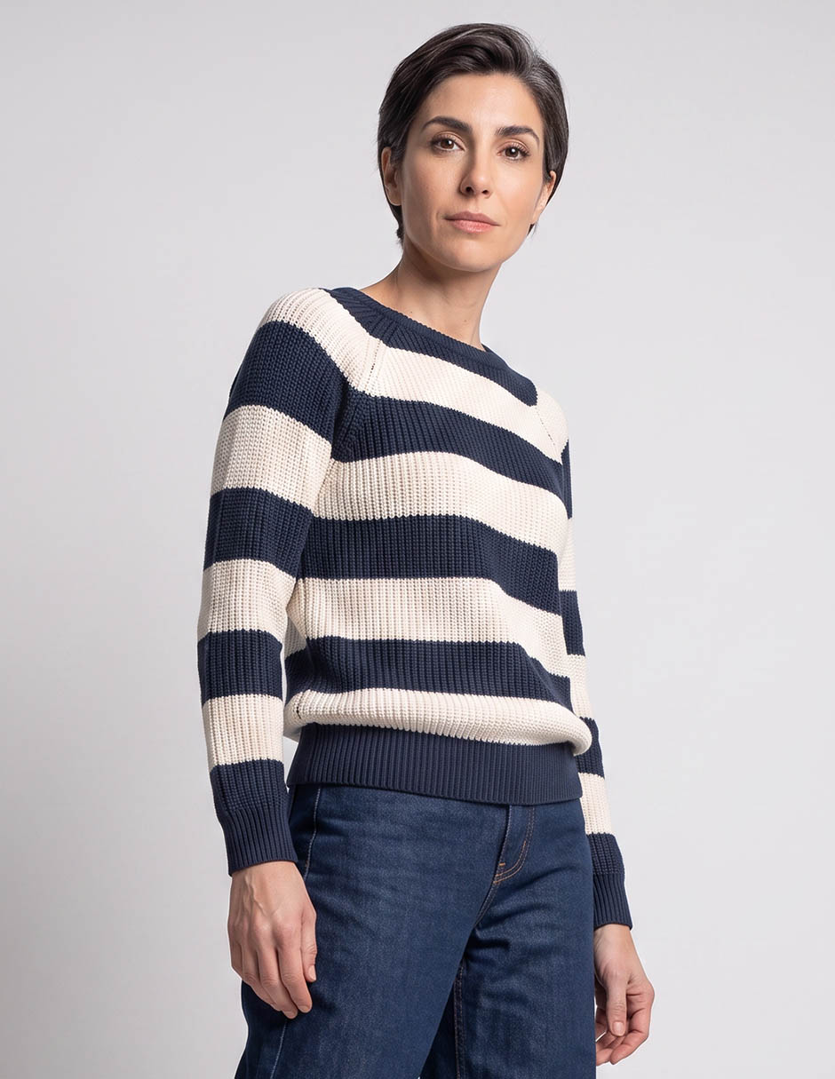 Suéter cuello redondo para mujer
