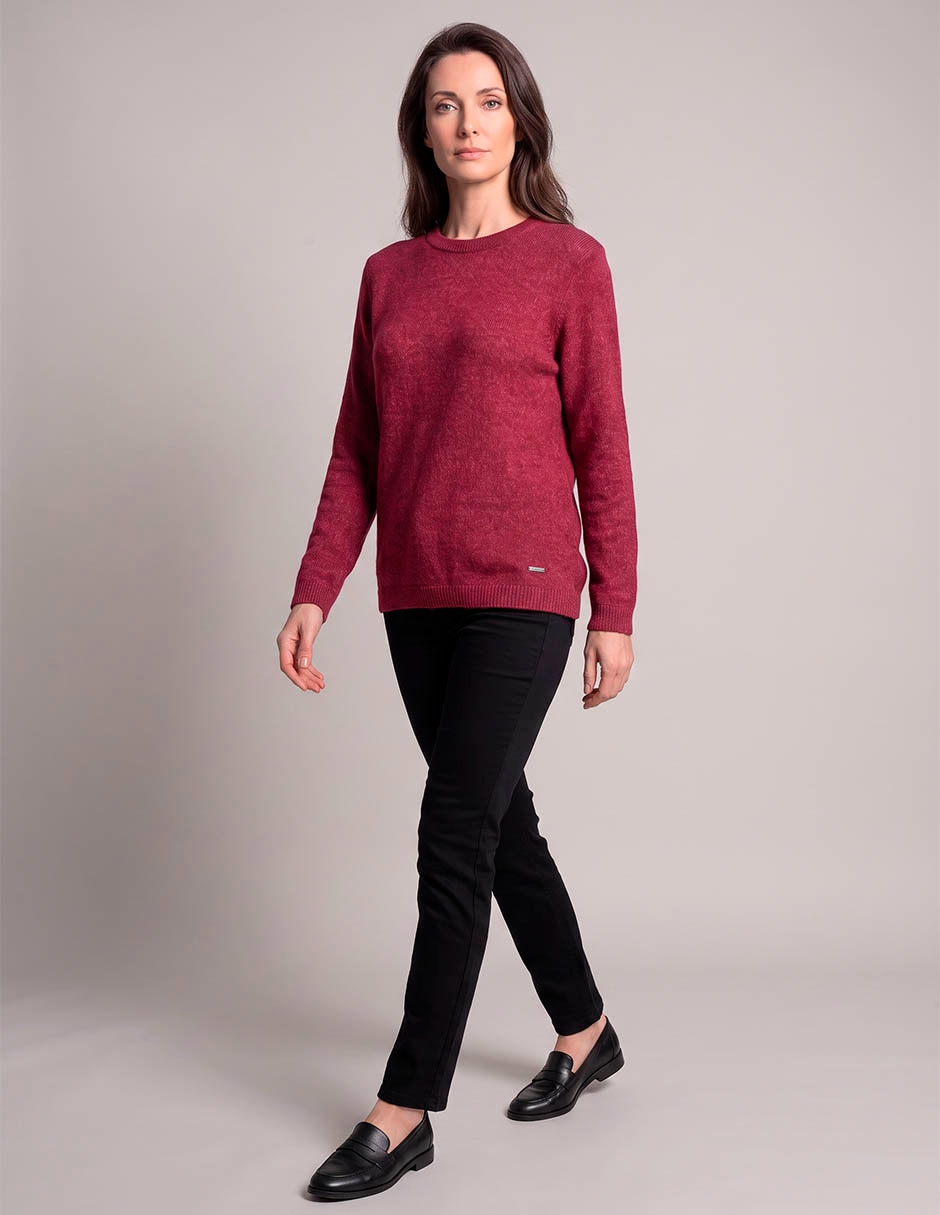 Suéter cuello redondo para mujer Suéter cuello redondo para mujer