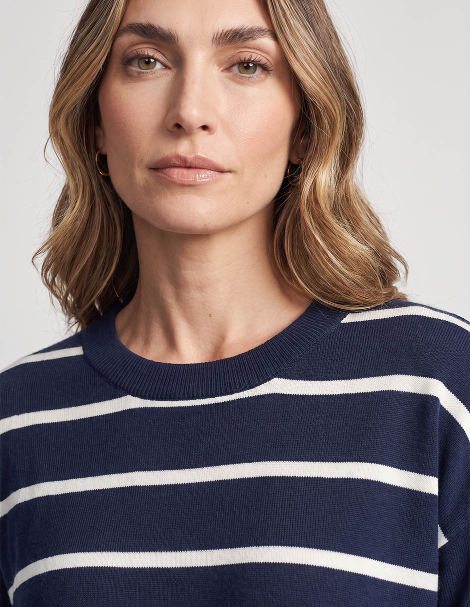 Suéter cuello redondo para mujer 3