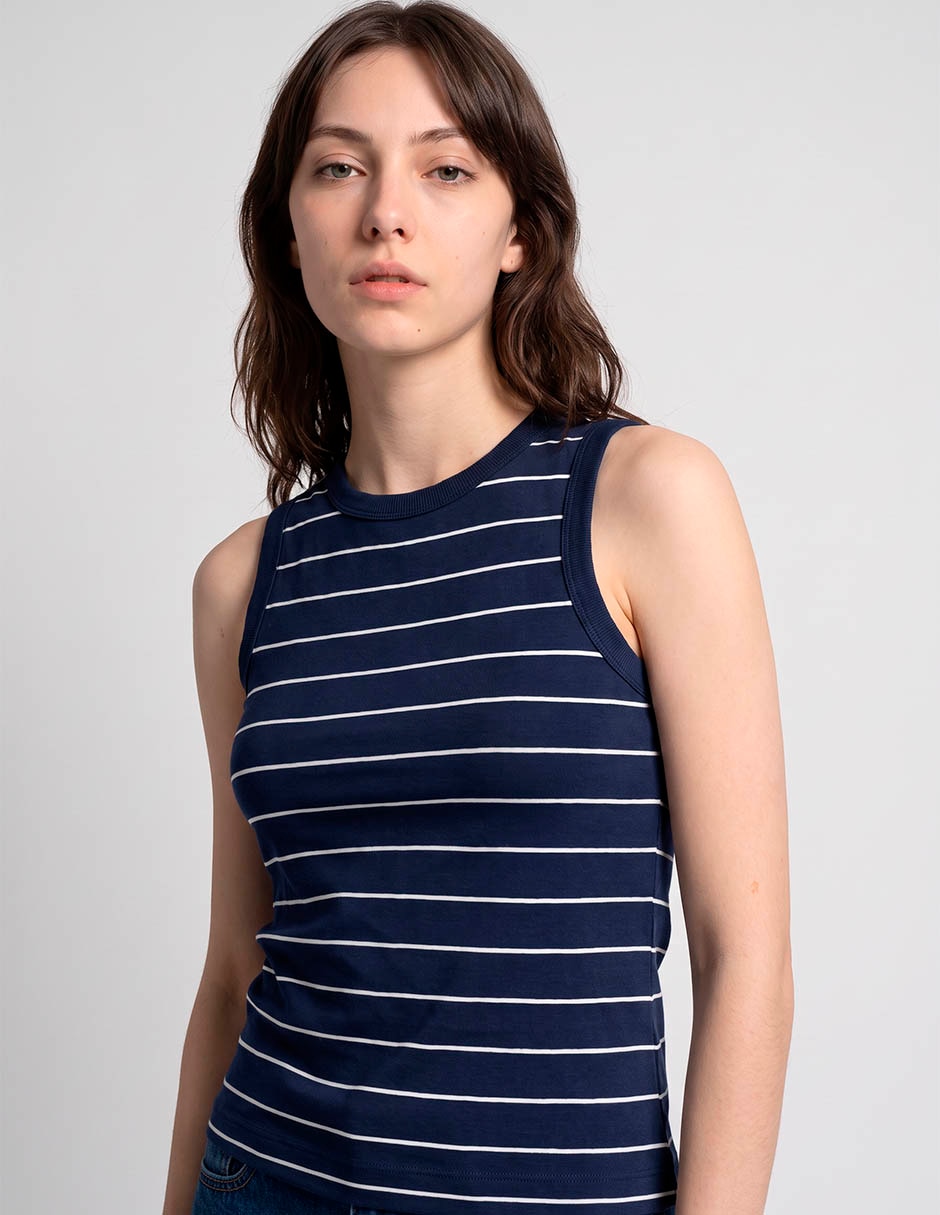 Top cuello redondo tirante ancho 3